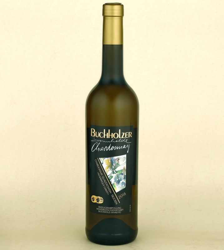 Buchholzer Sonnhalde Chardonnay, Qualitätswein trocken -im Barrique gereift-